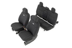 Ford Ranger Seat Covers - Front + Rear - Rough Country - Neoprene - '19-'25